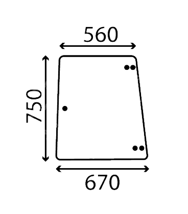 VITRE LATERALE ADAPTABLE FENDT 178810110050