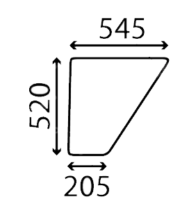 VITRE DE PORTE INFERIEUR ADAPTABLE FENDT 178810110040