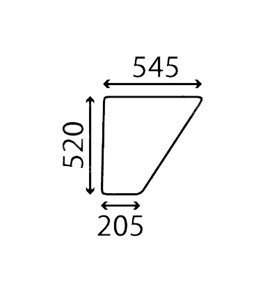 VITRE DE PORTE INFERIEUR ADAPTABLE FENDT 178810110040