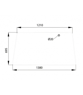 VITRE ARRIÈRE ADAPTABLE FENDT 178810051110