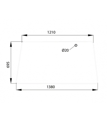 VITRE ARRIÈRE ADAPTABLE FENDT 178810051110