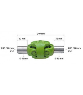 JOINT DE CARDAN COMPLET ADAPTABLE JOHN DEERE AL63619