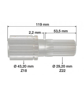 ARBRE DE PONT AVANT ADAPTABLE JOHN DEERE L40267, L41123