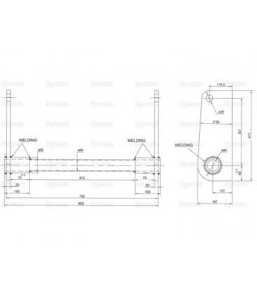 FIXATION POUR MANITOU