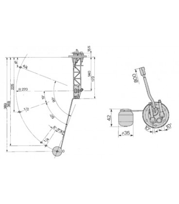 CAPTEUR DE JAUGE A CARBURANT ADAPTABLE FIAT SOMECA 4998111 5112915 5136771