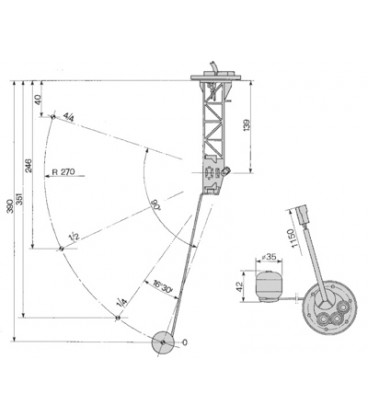 CAPTEUR DE JAUGE A CARBURANT ADAPTABLE FIAT 5112116 5136772