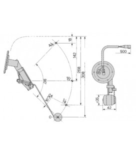 CAPTEUR DE JAUGE A CARBURANT ADAPTABLE FIAT SERIES 66 ET 86 44905544 5140580