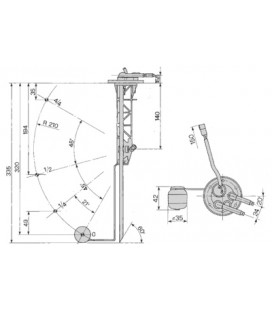 CAPTEUR DE JAUGE A CARBURANT ADAPTABLE FIAT 44905545 44907272