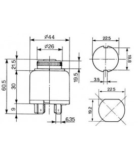 CONTACTEUR A CLE DE DEMARRAGE ADAPTABLE FIAT FORD 5154401