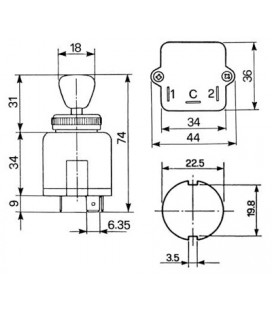 INTERRUPTEUR DE CLIGNOTANTS ADAPTABLE CASE IH FIAT 4998110 5112714 5113847 82984104