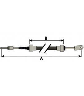 CABLE D'EMBRAYAGE ADAPTABLE FIAT SOMECA 570 670 5111283 5113690 5115690