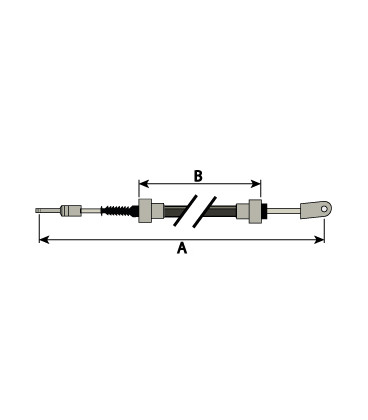 CABLE D'EMBRAYAGE ADAPTABLE FIAT SOMECA 570 670 5111283 5113690 5115690