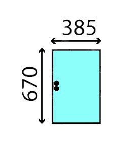 VITRE LATÉRALE COULISSANTE - PLATE - CLAIRE ADAPTABLE DEUTZ D7048/S