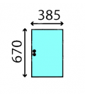 VITRE LATÉRALE COULISSANTE - PLATE - CLAIRE ADAPTABLE DEUTZ D7048/S