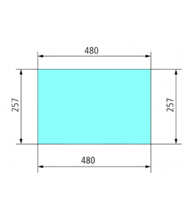 VITRE ARRIÈRE INFÉRIEURE FIXE - PLATE - CLAIRE ADAPTABLE DEUTZ 04316676