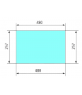 VITRE ARRIÈRE INFÉRIEURE FIXE - PLATE - CLAIRE ADAPTABLE DEUTZ 04316676