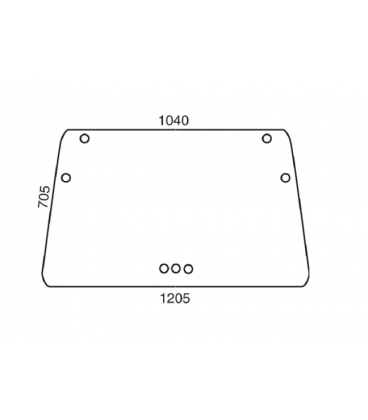 PARE-BRISE OUVRANT - PLAT - CLAIRE ADAPTABLE DEUTZ 04340307