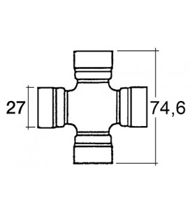 CROISILLON DE PONT AVANT CARRARO 27X74.6 FIAT FORD LANDINI MASSEY 3427 346M91 3427346M91 4552009 7533624 81874740 9921225