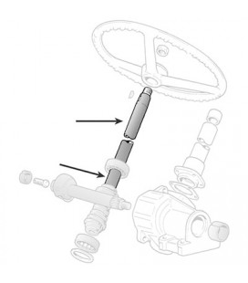 ARBRE DE COLONNE DE DIRECTION ADAPTABLE FIAT SOMECA 4988506 596156 87569161