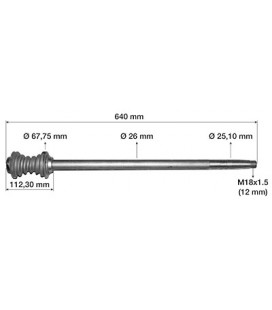 ARBRE DE COLONNE DE DIRECTION ADAPTABLE FIAT SOMECA 4988506 596156 87569161