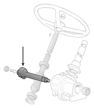 ARBRE PRIMAIRE DE BOITIER DE DIRECTION ADAPTABLE FIAT SOMECA 4988560 599711 87569163