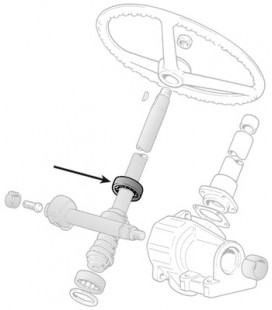 ROULEMENT SUPERIEUR DE COLONNE DE DIRECTION ADAPTABLE FIAT SOMECA 87569474 998933