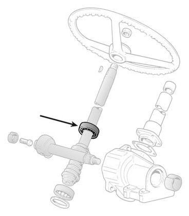 ROULEMENT SUPERIEUR DE COLONNE DE DIRECTION ADAPTABLE FIAT SOMECA 87569474 998933