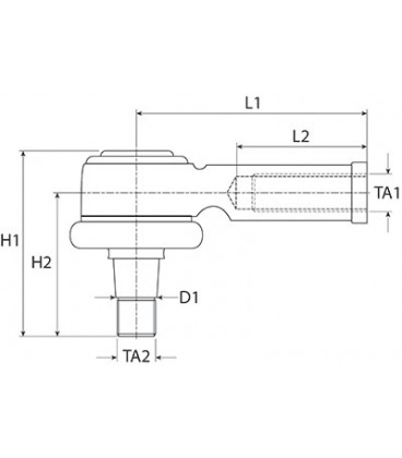 ROTULE DE BARRE DE DIRECTION ADAPTABLE FIAT SOMECA 4961754 4961757 4971754 4982290