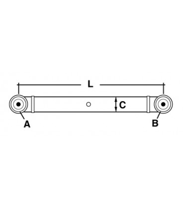 BRAS DE RELEVAGE INFERIEUR ADAPTABLE FIAT SOMECA 4982389