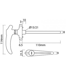 POIGNEE EXTERIEURE DE PORTE ADAPTABLE FIAT SOMECA CABINE SIAC 9934450