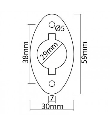 POIGNEE EXTERIEURE DE PORTE ADAPTABLE FIAT SOMECA CABINE SIAC 9934450