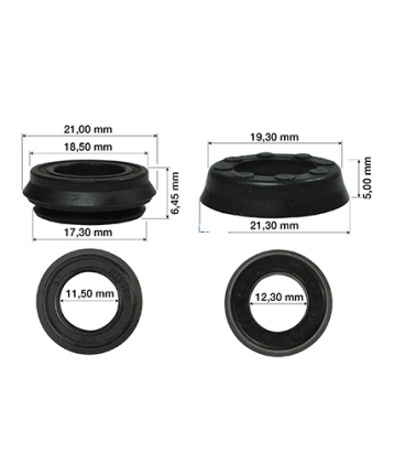 JEU DE RÉPARATION MAÎTRE CYLINDRE DE FREIN Ø20MM ADAPTABLE DEUTZ 04336841 04360343 04382942