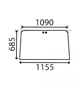 PARE-BRISE PLAT CASE IH - TEINTÉ  3113554R2, MC3113554R2, 3113554R1