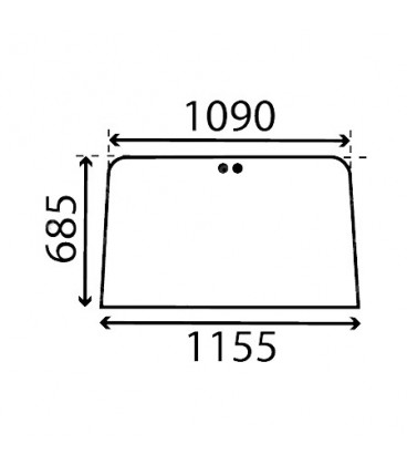 PARE-BRISE PLAT CASE IH - TEINTÉ  3113554R2, MC3113554R2, 3113554R1