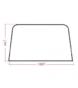 VITRE ARRIÈRE PLATE CASE IH - CLAIRE 98604C1, 98604C2, MC98604C2