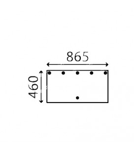 VITRE ARRIÈRE INFÉRIEURE CASE IH - PLATE - CLAIRE 3118657R1, MC3118657R1