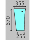 VITRE DE LABOUR DROITE - PLATE - TEINTÉE ADAPTABLE MASSEY FERGUSON 3475995M1