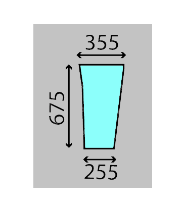VITRE DE LABOUR PLATE - TEINTÉE ADAPTABLE MASSEY FERGUSON 3475994M1