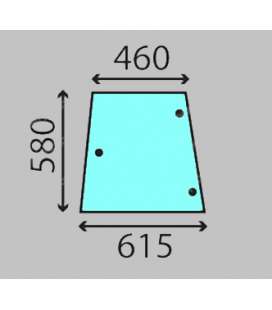 VITRE LATÉRALE OUVRANTE - PLATE - CLAIRE ADAPTABLE MASSEY FERGUSON 3900618M1