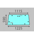 VITRE DE PORTE INFÉRIEURE - PLATE - CLAIRE ADAPTABLE MASSEY FERGUSON 3476160M1 3476160M91