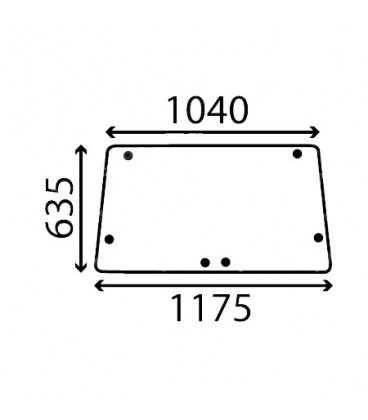 HAYON VITRE ARRIERE ADAPTABLE FORD ET CASE IH 3125412R1 83932033