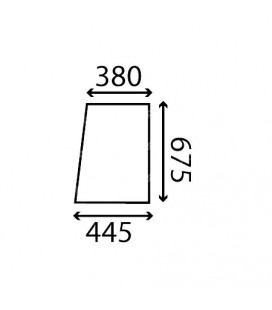 VITRE LATÉRALE FIXE CASE IH - PLATE - CLAIRE 132954, 3125392R1, L32954