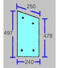 VITRE DE LABOUR PLATE - TEINTÉE ADAPTABLE LANDINI MASSEY FERGUSON 3301879M3 3301880M4