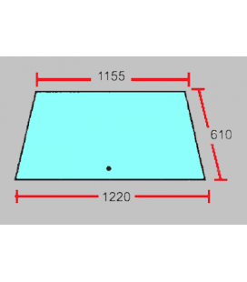 VITRE ARRIÈRE PLATE - TEINTÉE ADAPTABLE LANDINI MASSEY FERGUSON 3042339M1 3042339M2