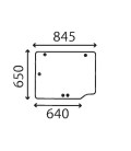 VITRE ARRIÈRE PLATE CASE IH - TEINTÉE 126317A1, 126317A2, MC126317A2