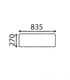 VITRE ARRIÈRE INFÉRIEURE CASE IH - PLATE - CLAIRE 98041C1, MC98041C1