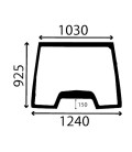 PARE-BRISE BOMBÉ CASE IH - 134671001, 134671067, 134671067N, 47108762,  134671097, 47110836