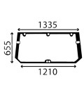 VITRE ARRIÈRE PLATE CASE IH - TEINTÉE 134671005, 134671011, 134671041, 134671061, 134671071