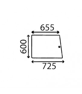 VITRE ARRIÈRE COULISSANTE CASE IH - DROITE - PLATE 340601A1, 47108325