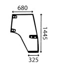 VITRE DE PORTE DROITE CASE IH  - BOMBÉE - TEINTÉE 134621081, 134621091, 47108735, 47110845